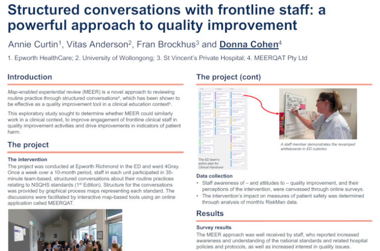 Structured conversations poster by Annie Curtin et al